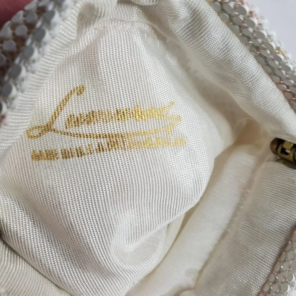 Vintage Iridescent Pinch Open Small Clutch